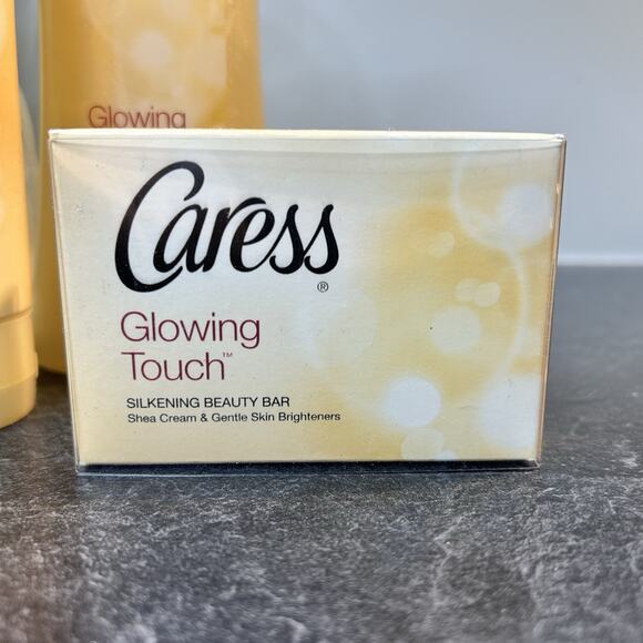 Caress GLOWING TOUCH Silkening Body Wash, In Shower Lotion, Beauty Bar & Puff - Picture 7 of 13